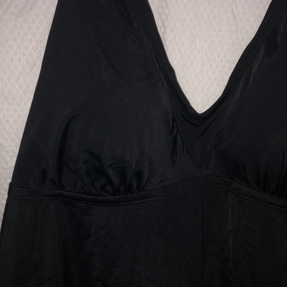 TWO size 24 All Black Swim Dresses (no bottoms) Perfect for Summer Swims 2025 - Picture 2 of 16